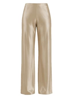 New In 2026 Women's Spring Summer Satin Pants Fashion Elegant High Waist Casual Straight Trousers