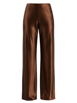 New In 2026 Women's Spring Summer Satin Pants Fashion Elegant High Waist Casual Straight Trousers