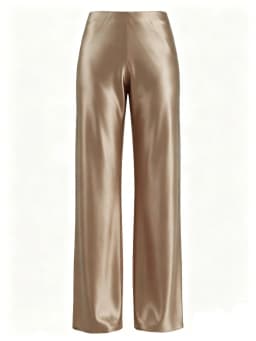 New In 2026 Women's Spring Summer Satin Pants Fashion Elegant High Waist Casual Straight Trousers