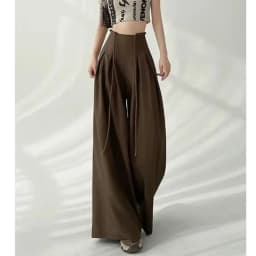 Streetwear Wide Leg Pants Women Korean Black High Waist Suit Pants Summer Fashion Elegant Lace Up Straight Trousers New