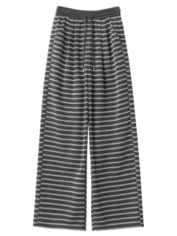 CHIC VEN Women Trousers Loose Casual Striped Wide Leg Pants Hanging Straight Casual Trousers Spring Autumn Women 2025