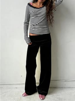 Womens Y2k Wide Leg Sweatpants for Women Fold Over Low Rise Flare Yoga Lounge Pants Back to School Clothes for Teen Girls ﻿