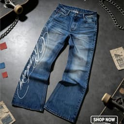 2026 Vintage Jeans Printed Jeans For Woman Straight Pant Y2k Pants Women's Clothing Street Wind Fashion Trendy All-match Casual