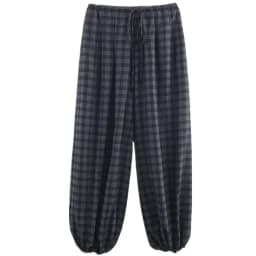Women's Plaid Puffy Pants Autumn 2025 New Style Versatile Design Casual Harajuku Trousers High Waist Other Material