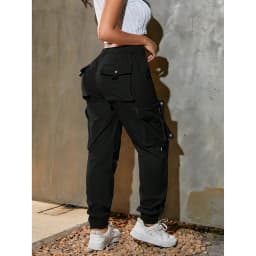 Loose Women's Casual Pants Multi-Pocket Motorcycle Workwear Outdoor Spring Autumn New Style Trousers for Ladies