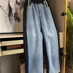 Fashion Heavy Vintage Denim Pants Women All-match Casual New Jeans Elastic Waist Loose Straight Wide Leg Pant Pantalones