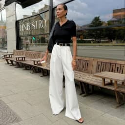 Light Luxury White Women Wide Leg Pants Spring and Autumn Temperament Versatile Commuting Leisure High Waist Straight Leg Pants