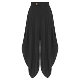 Women Palazzo Pants Trousers Casual SlacksBaroque Pleated Loose Wide Leg Pants Daily Commute Office Pants Women's Trousers