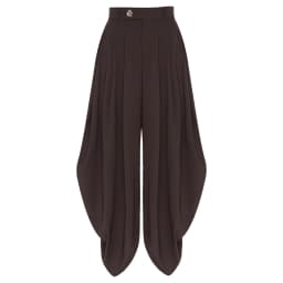Women Palazzo Pants Trousers Casual SlacksBaroque Pleated Loose Wide Leg Pants Daily Commute Office Pants Women's Trousers
