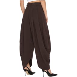 Women Palazzo Pants Trousers Casual SlacksBaroque Pleated Loose Wide Leg Pants Daily Commute Office Pants Women's Trousers