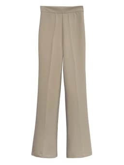 Fashionable Comfortable High Waist Flared Casual Pants Women's Trendy Commute Style Long Pants Polyester Viscose Spandex Blend