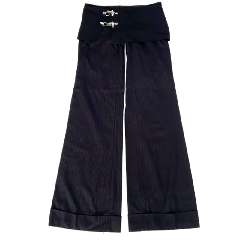 Y2K Retro Pants Sportswear Street Clothing Personalized Pants Legs Zipper Hip Hop Fashion Casual Jogging 2000s Spicy Girl Pants