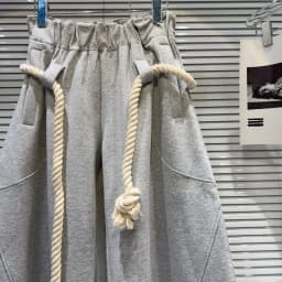 2026 New Women Personalized Woven Hemp Rope Belt Loose Wide-leg Casual Pants Bloomers