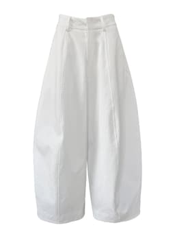 [LANMREM] American Style Vintage Wide Leg Pants For Women High Waist Solid Color Minimalism Casual Trousers 26Z1707