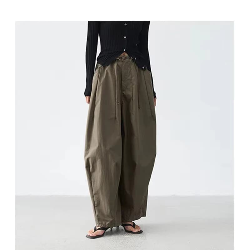 Relaxed and Comfortable~ Women's Balloon Pants, Loose Wide-Leg Casual Pants, Slimming Cotton Long Pants, Spring 2026