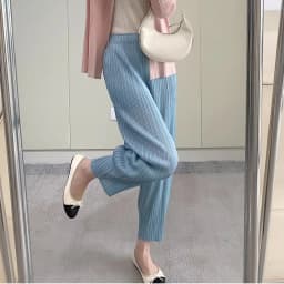 Pleated Women's Radish Pants Miyake 2025 New Summer Casual Large Size Stretch Draped Straight Wide Leg Pants Thin Comfortable