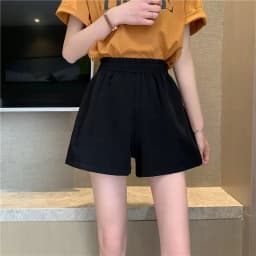 Loose Women's Workwear Shorts Summer High Waist A-Line Wide Leg Casual Pants Outerwear Style Korean Commute Fashion