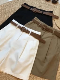 Loose Women's Workwear Shorts Summer High Waist A-Line Wide Leg Casual Pants Outerwear Style Korean Commute Fashion