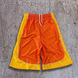 Retro Fashion Color Matching Stitching Sports Cropped Pants Harajuku Elastic  Waist Wide-leg Pants Loose Casual Shorts