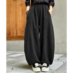 Artistic Cotton Linen Casual Pants Women's Loose Long Trousers Zen Tai Chi Lantern Pants Autumn New Sle Commute Sle