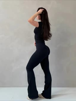 NO LOGO Impact Flares Scrunch Booty Women's Gym Leggings Seamless Fitness Workout Yoga Trousers Squat Proof Fashion Flared Pants