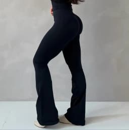 NO LOGO Impact Flares Scrunch Booty Women's Gym Leggings Seamless Fitness Workout Yoga Trousers Squat Proof Fashion Flared Pants