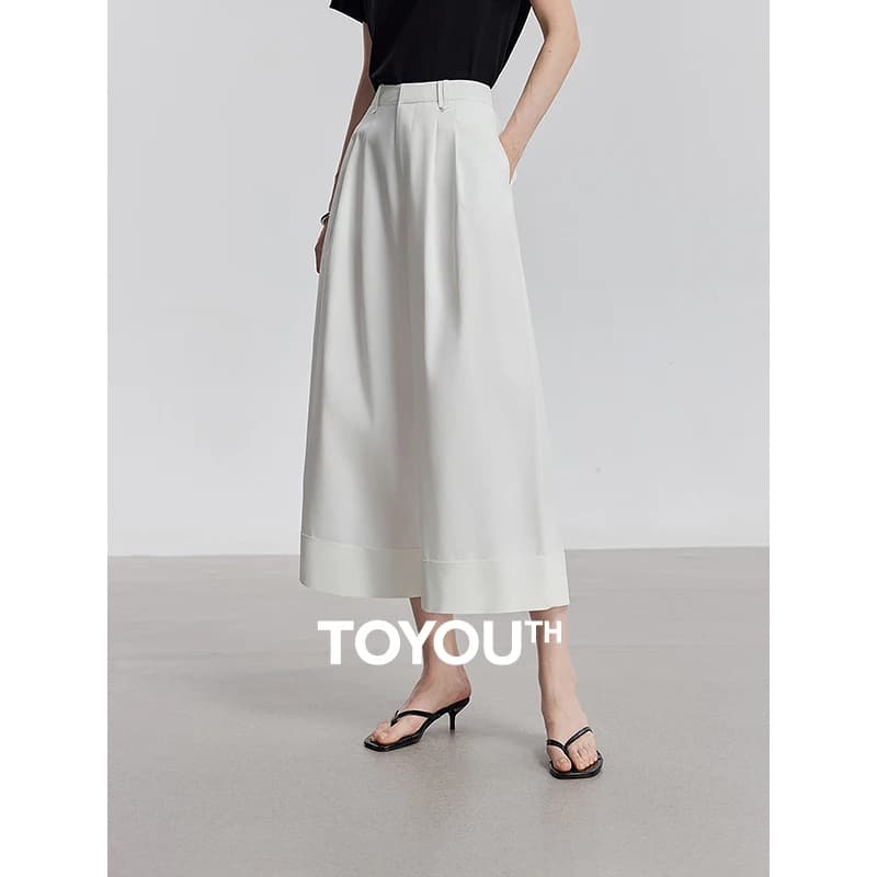 TOYOUTH Women Casual Pants 2025 Summer New Lyocell Long Pants