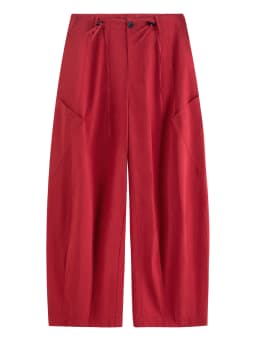 FSLE 2026 Summer Women's Casual Mid-Rise Balloon Pants with Barrel Leg Silhouette - Relaxed Fit for Daily and Summer Wear