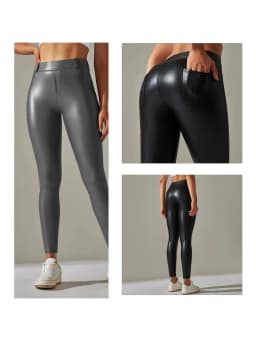 Trendy New WOMEN'S Leggings High Waisted Tight and Sexy Leather Pants Colorful Yoga Pants for Women