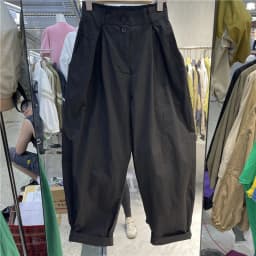 High Waist Loose Fit Harlan Pants Two Buttons Faion Slimming Versatile Casual Cotton Pants Korean Sle Commute Wind