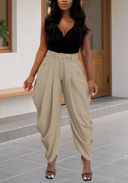 GLCMYAYA Women High Waist Jogger Loose Long Harlen Pants 2025 Fall Autumn OL Work Fashion Active Casual Street Trousers