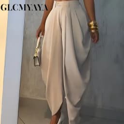 GLCMYAYA Women High Waist Jogger Loose Long Harlen Pants 2025 Fall Autumn OL Work Fashion Active Casual Street Trousers