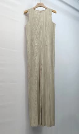 Miyake Pleated Sleeveless Jumpsuit 2025 Summer New Casual Loose Thin Set of High Waist Age Reduction Casual Jumpsuit