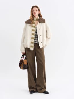 FSLE Sanded Narrow Straight-Leg Jeans for Women Fall Winter 2025 New Arrival Retro Relaxed Slimming Pants Floor Lenghth Pants
