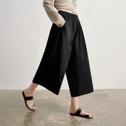 TOYOUTH Women's High Waist Wide Leg Skort 2026 Autumn New Accordion Pleated Slimming Flattering Office Commute Workwear Chic