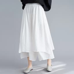 Women's Wide Leg Pants Cotton Linen Drapey Nine Points Skirt Slimming Commute Sle Low Waist Asymmetric kets Summer New