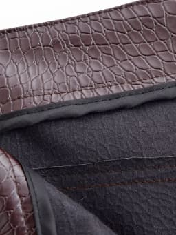 AOMO 2025 Women Brown Faux Leather Pants Trousers Zipper Female Suit Pants QN39