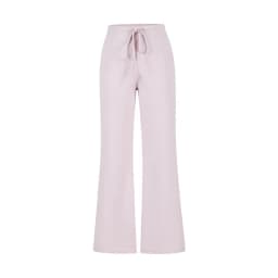 MosesQueen Pink Straight Leg Casual Sports Pants Women Summer Drapey Slimming Thin Wide Leg Long Trousers Sporty Style
