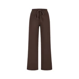 MosesQueen Pink Straight Leg Casual Sports Pants Women Summer Drapey Slimming Thin Wide Leg Long Trousers Sporty Style