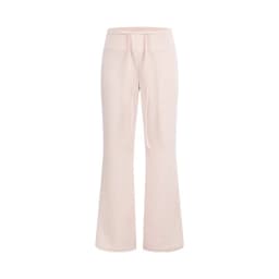 MosesQueen Pink Straight Leg Casual Sports Pants Women Summer Drapey Slimming Thin Wide Leg Long Trousers Sporty Style