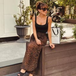 HXAO Animal Print Lantern Pants Women's Pants Autumn 2025 Elegant Pleated Oversized Baggy Trousers Ladies Fashion Wide Leg Pants