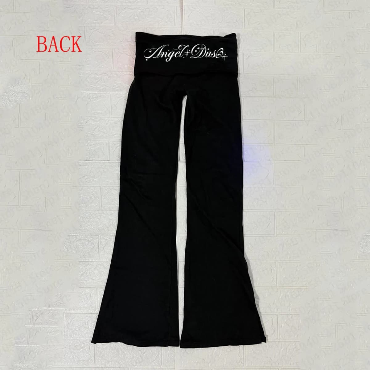 Y2K street fashion casual wide leg pants fashion letter print slim fit hip-hop street retro Emo girl gothic punk style Emo girl
