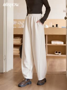 MISHOW Casual Pants for Women 2026 New Fashion Solid Loose Wide-leg Pants Commute Comfortable Women's Winter Pants MXE51K1093