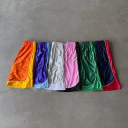 Men Women Streetwear Basketball Shorts American Retro Color Block Patchwork Trendy Elastic Shiny Cropped Sports Casual Bottoms