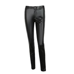 Sexy Black Leather Pants High Stretchy PU Leggings Women's High Waist Skinny Tights Elastic Butt Lifting Motro Biker Trousers