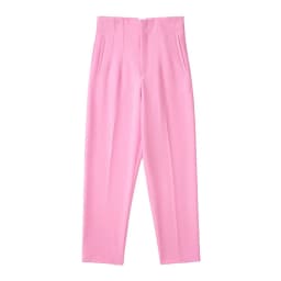 NINE ZAR High Waist Casual Pants for Women 35 Colors Pure Color Retro Cuffed Slim Fit Ladies Faion Spring Polyester Fiber