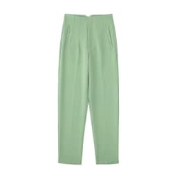 NINE ZAR High Waist Casual Pants for Women 35 Colors Pure Color Retro Cuffed Slim Fit Ladies Faion Spring Polyester Fiber