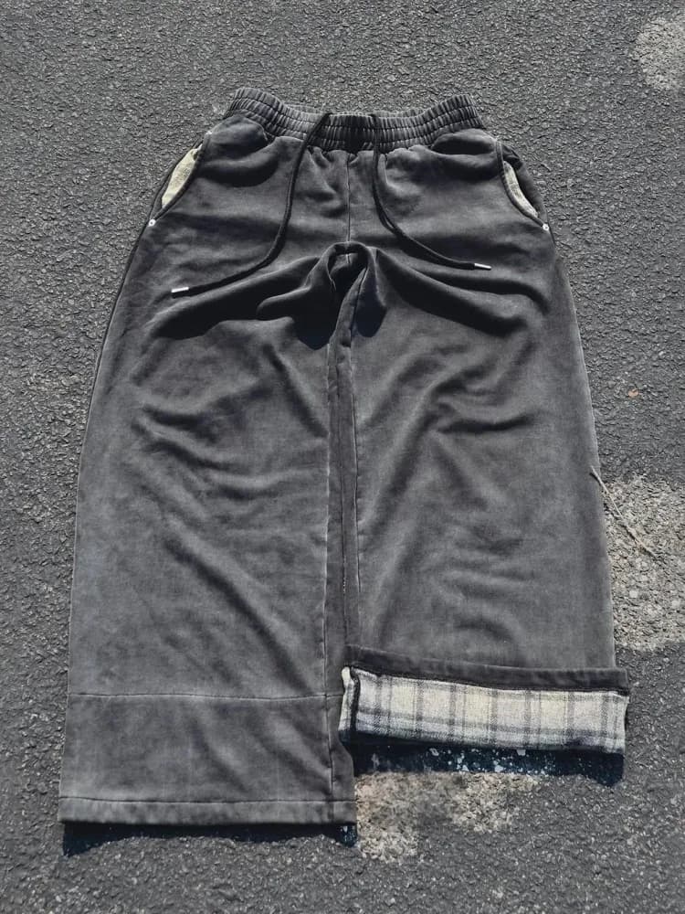 Trendy Y2K Inspired Unisex Casual Street Style Oversized Sweatpants for Autumn Winter Fashion