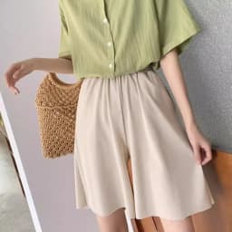 Slim Fit Ice Silk Wide Leg Pants Women's Summer Thin Casual High Waist Drapey Loose Slimming Straight Long Trousers