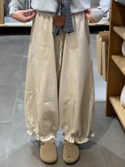 Spring Summer Thin Wide Leg Lantern Flower Bud Pants Women's Loose Fitting Balloon Pants High Waist Casual Trousers